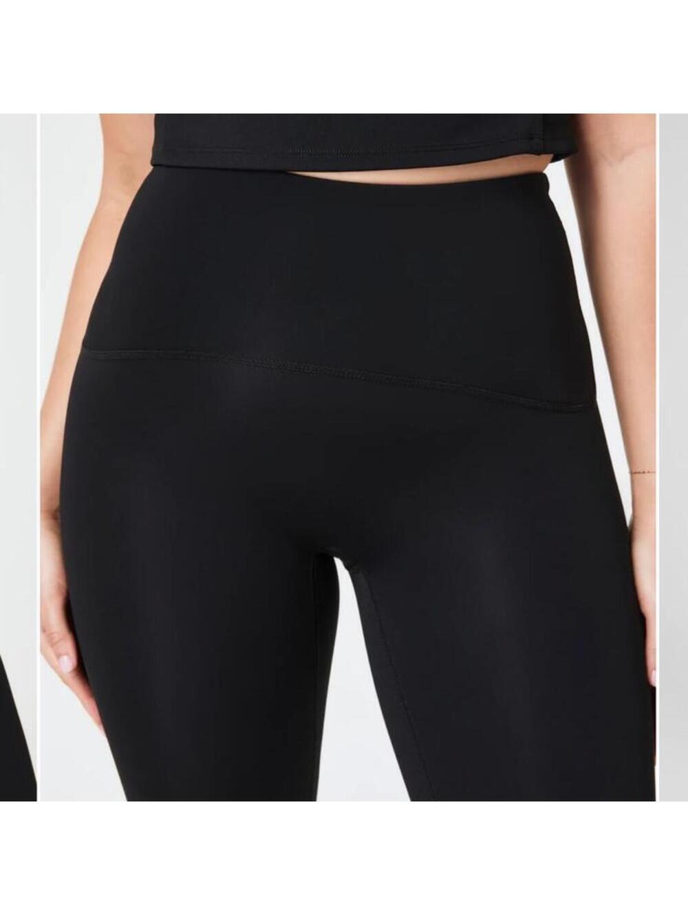 SPANX SPANXshape Booty Boost Flare Pants Yoga Leggings Black Women Small 50243R - Picture 14 of 15